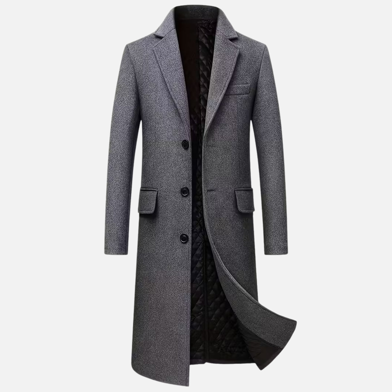 Woverley | Classic Tailored Wool Overcoat for Men – Timeless Elegance