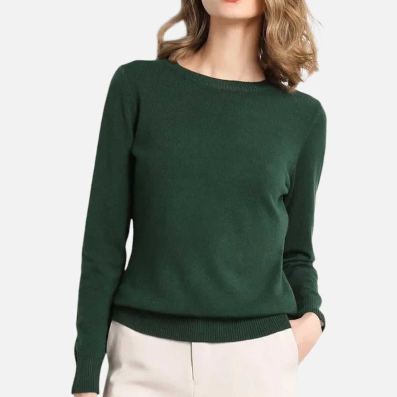 Woverley | Women's Timeless O-Neck Merino Wool Sweater
