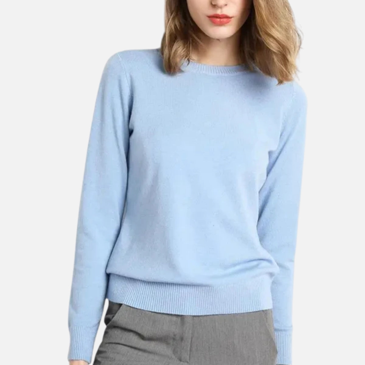 Woverley | Women's Timeless O-Neck Merino Wool Sweater