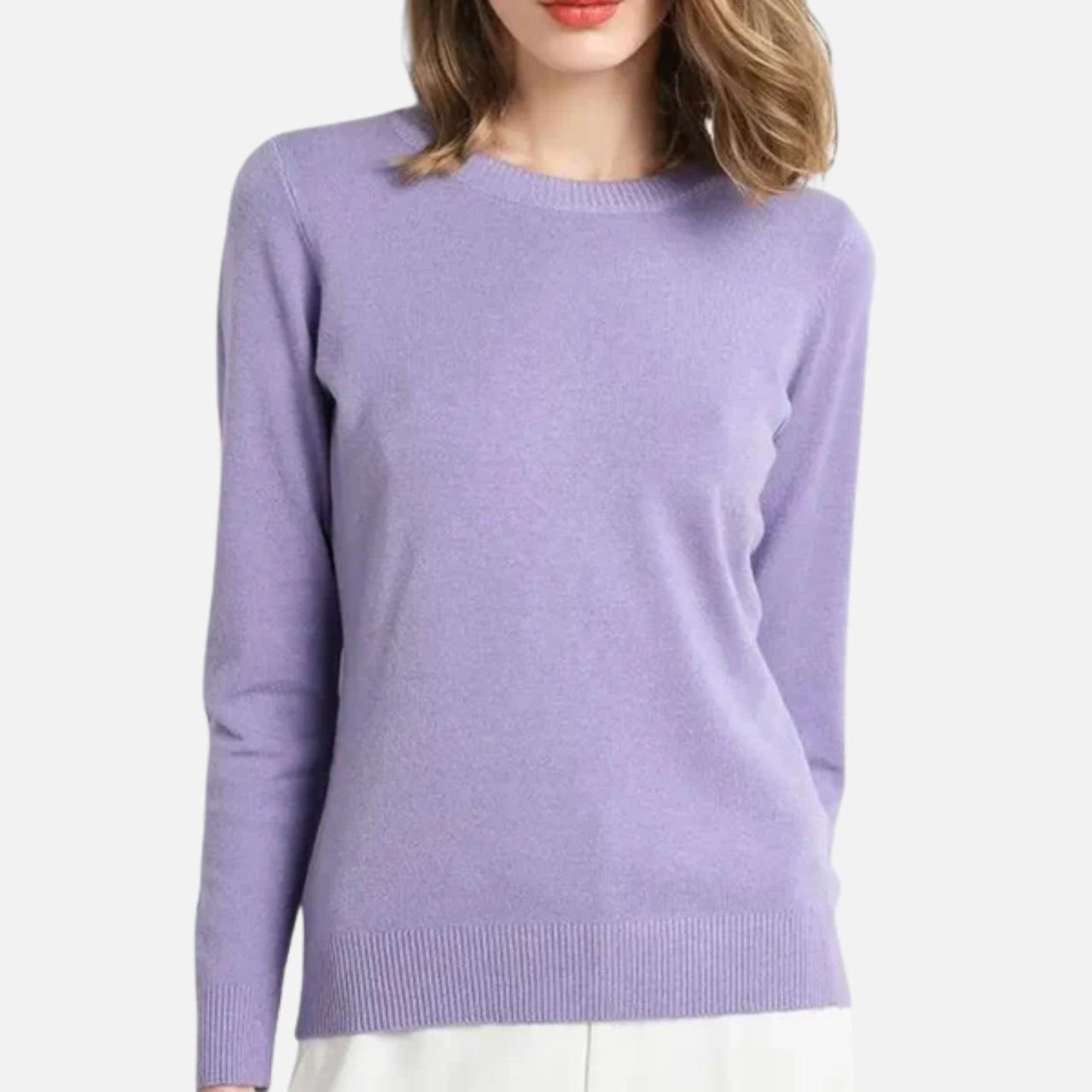 Woverley | Women's Timeless O-Neck Merino Wool Sweater