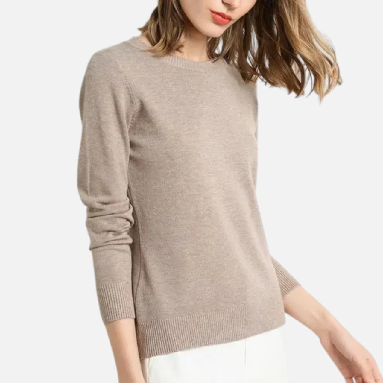 Woverley | Women's Timeless O-Neck Merino Wool Sweater