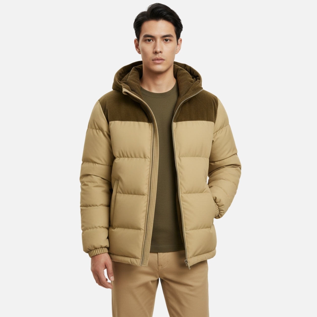 Woverley | Men's Lightweight Hooded Puffer Jacket – Stylish Insulated Comfort