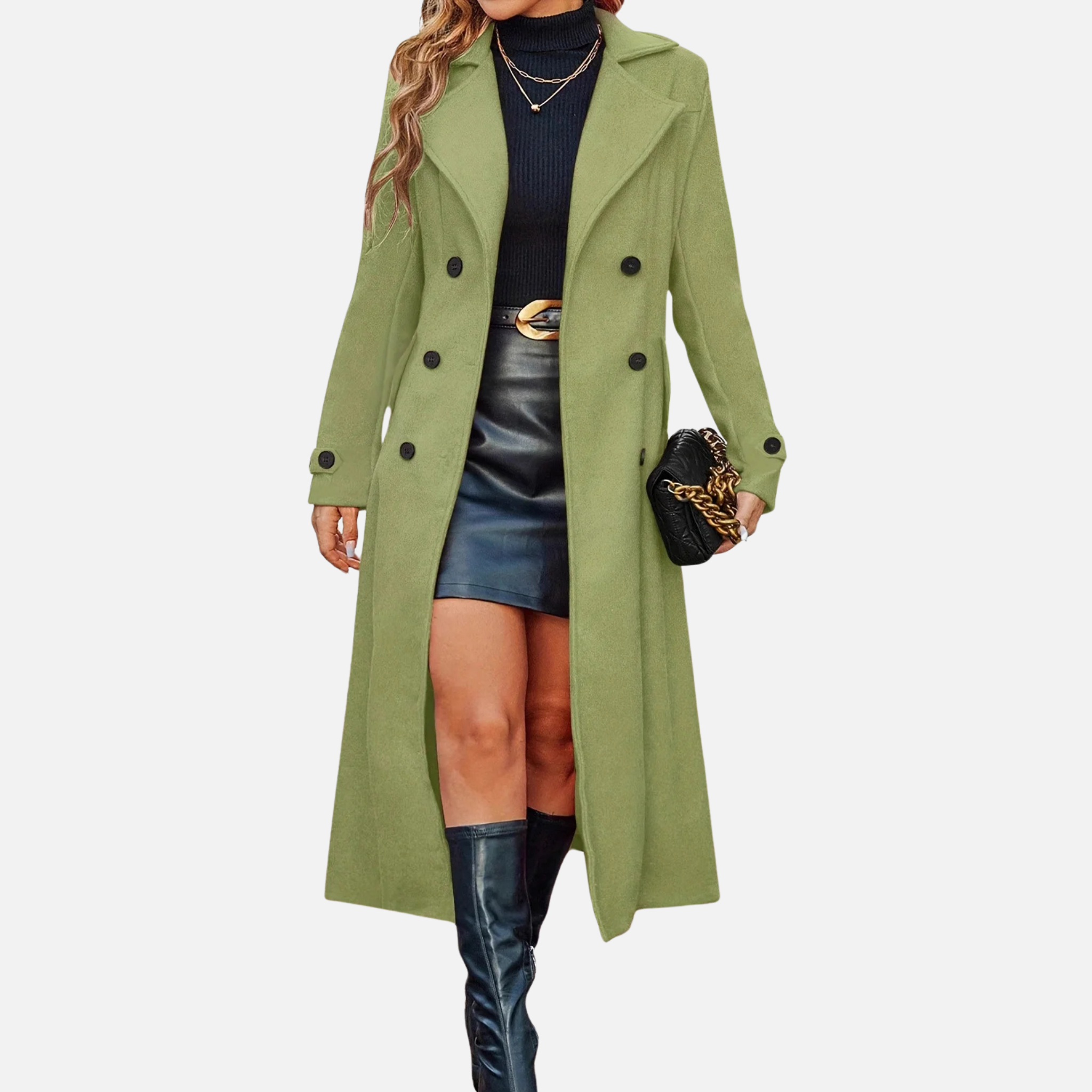 Woverley | Women's Elegant Long Coat – Stylish Seasonal Outerwear