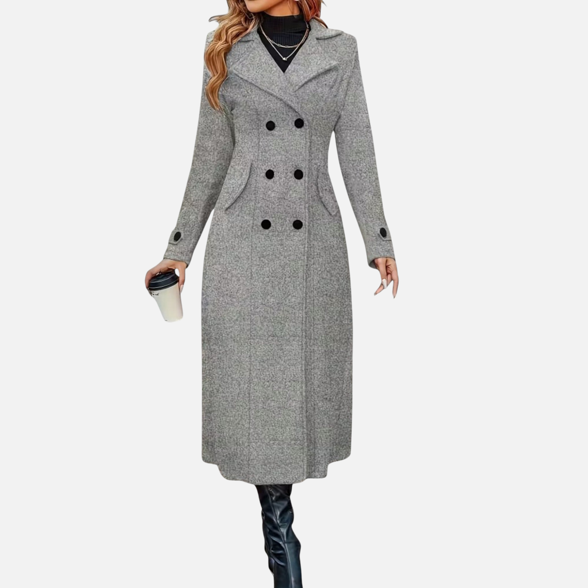 Woverley | Women's Elegant Long Coat – Stylish Seasonal Outerwear