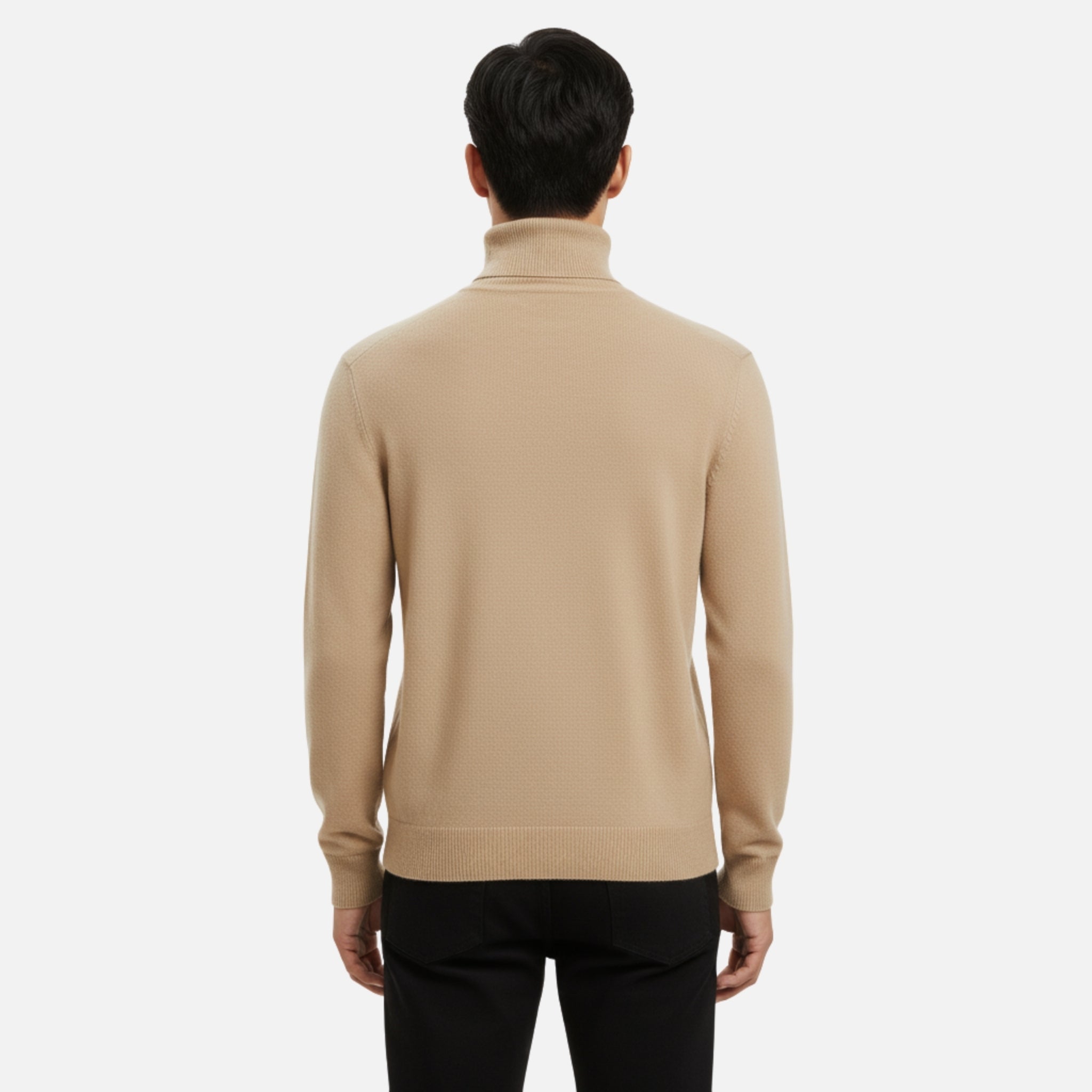 Woverley | Men's Knit Turtleneck Sweater in Wool