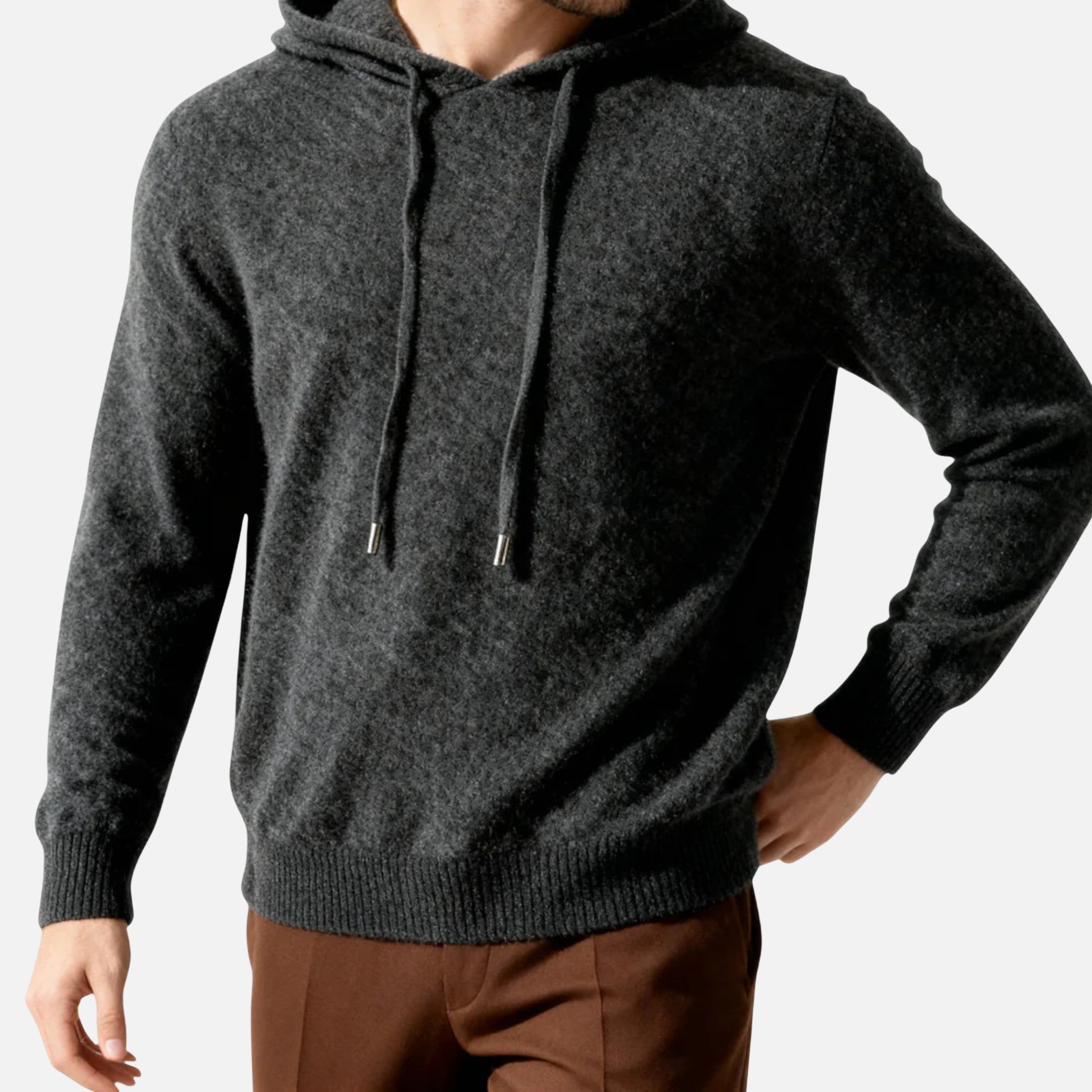 Woverley | Men's Long Sleeve Cashmere Hooded Sweater