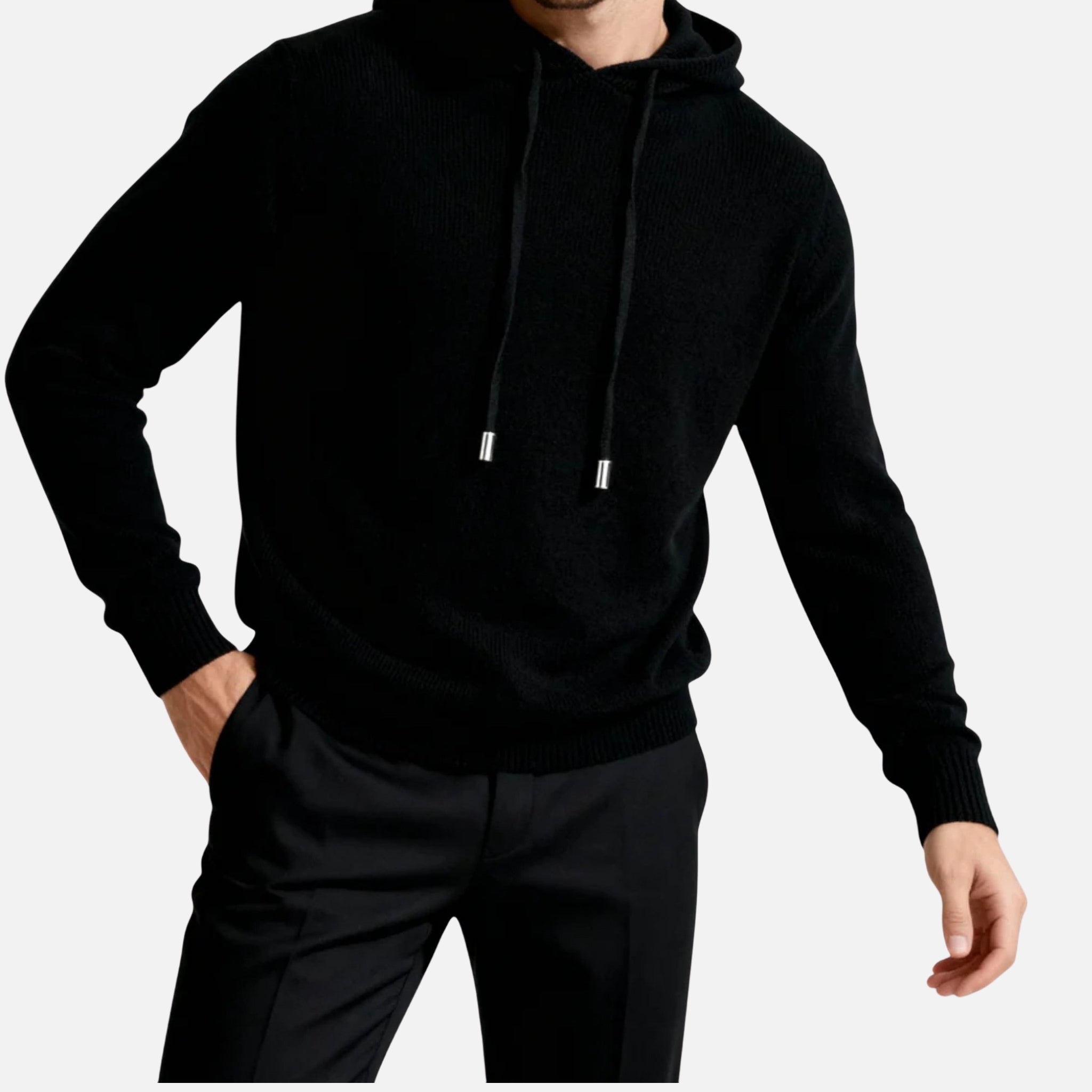 Woverley | Men's Long Sleeve Cashmere Hooded Sweater