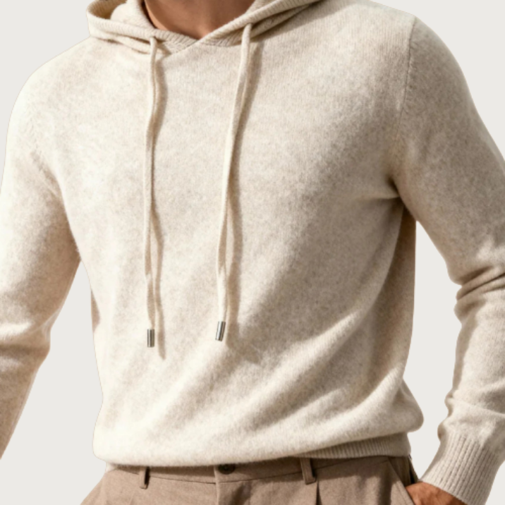 Woverley | Men's Long Sleeve Cashmere Hooded Sweater