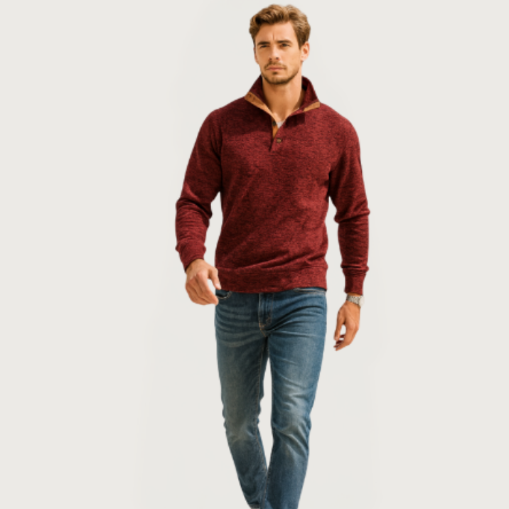 Woverley | Men's Classic High-Collar Knitted Sweater