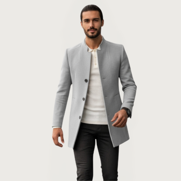 Woverley | Classic Slim Fit Men's Coat - Timeless Elegance