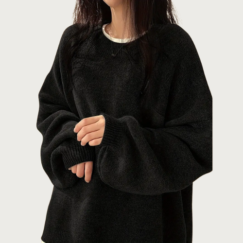 Woverley | Women's Sweater with Dropped Shoulders and Long Sleeves