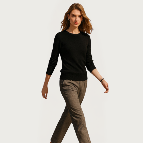 Woverley | Women's Timeless O-Neck Merino Wool Sweater