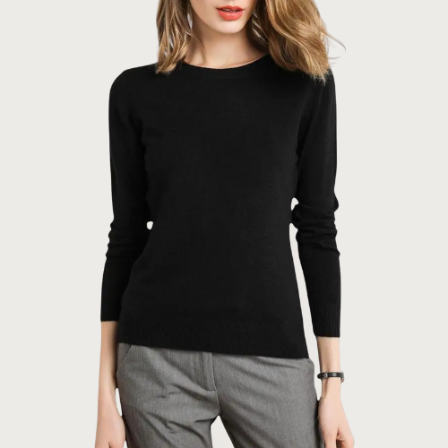 Woverley | Women's Timeless O-Neck Merino Wool Sweater