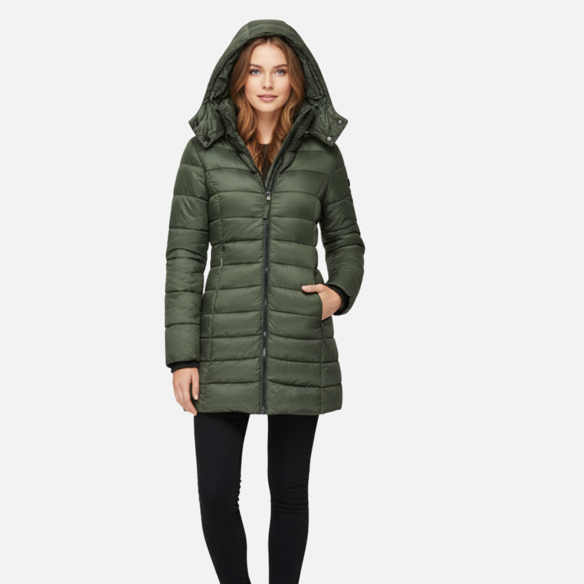 Woverley | Elegant Knee-Length Winter Coat for Women – Stylish and Warm