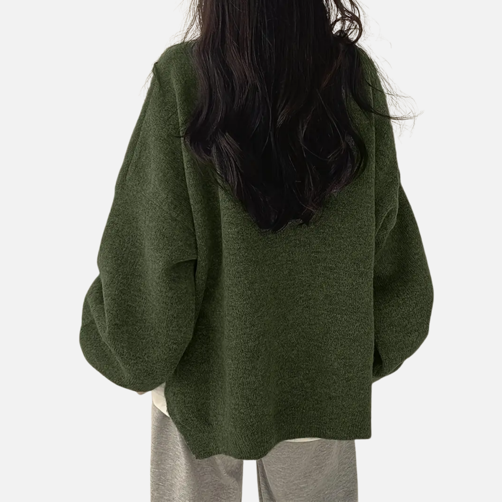 Woverley | Women's Sweater with Dropped Shoulders and Long Sleeves