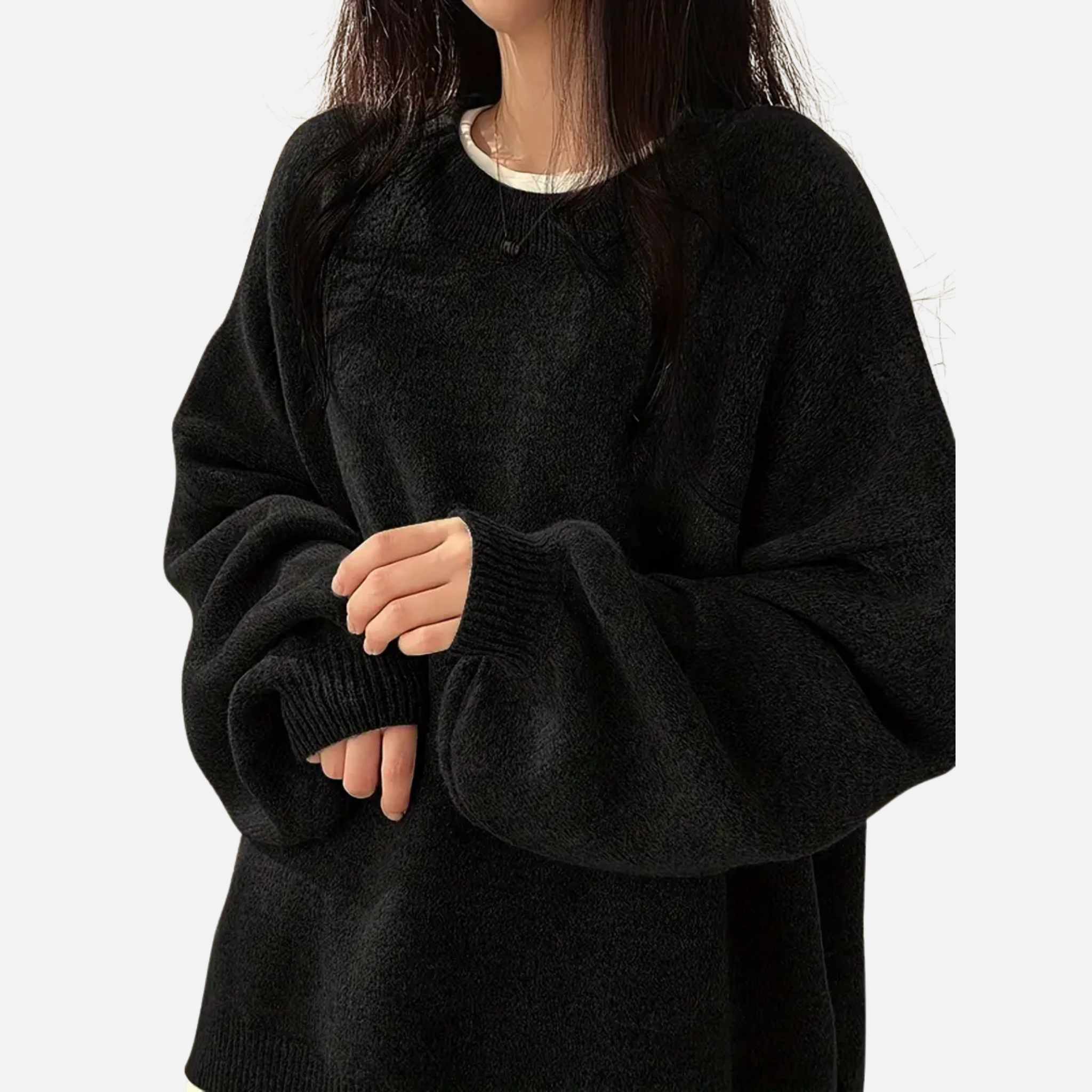 Woverley | Women's Sweater with Dropped Shoulders and Long Sleeves
