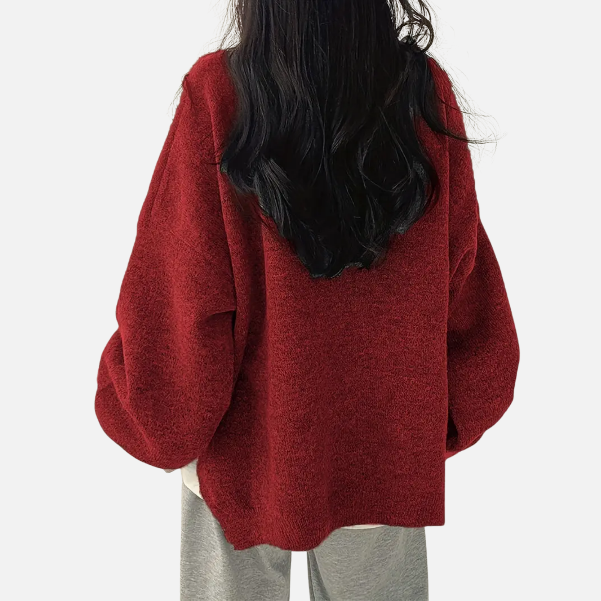 Woverley | Women's Sweater with Dropped Shoulders and Long Sleeves