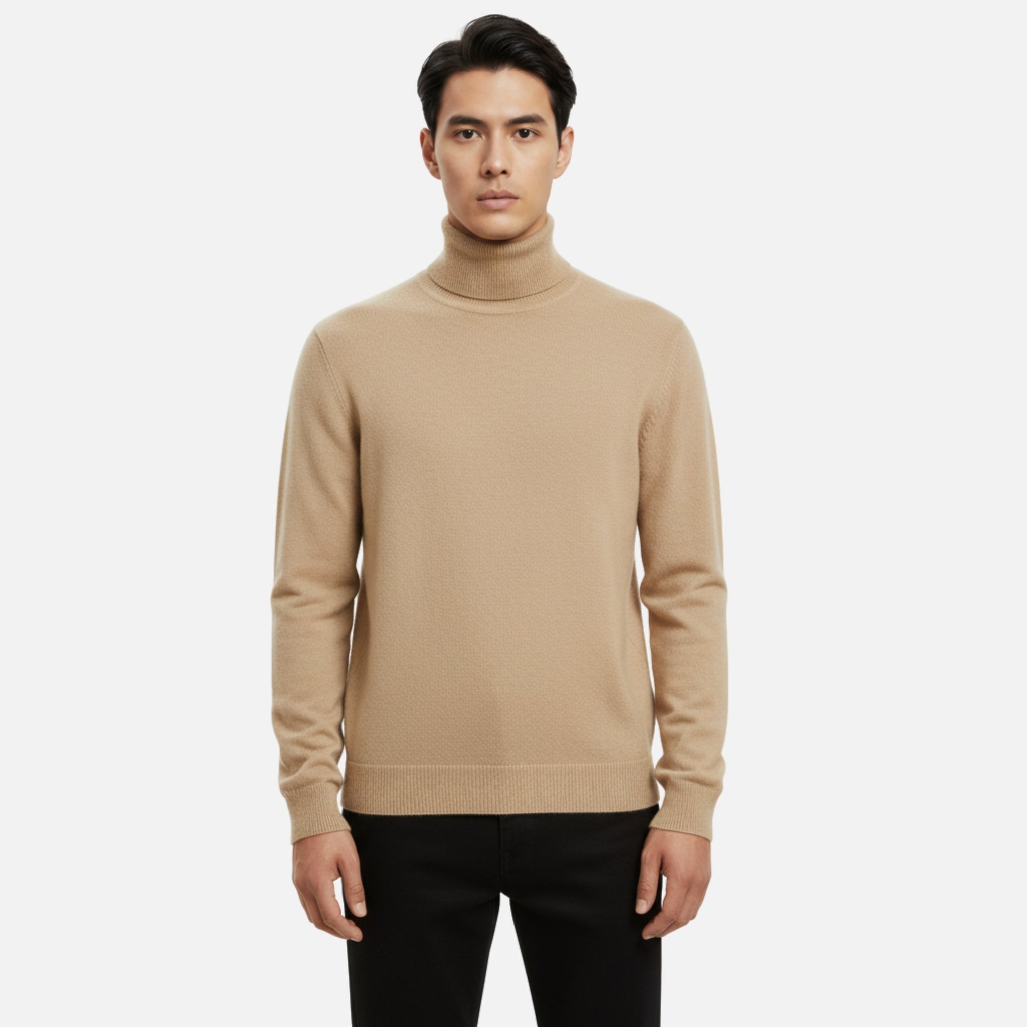 Woverley | Men's Knit Turtleneck Sweater in Wool