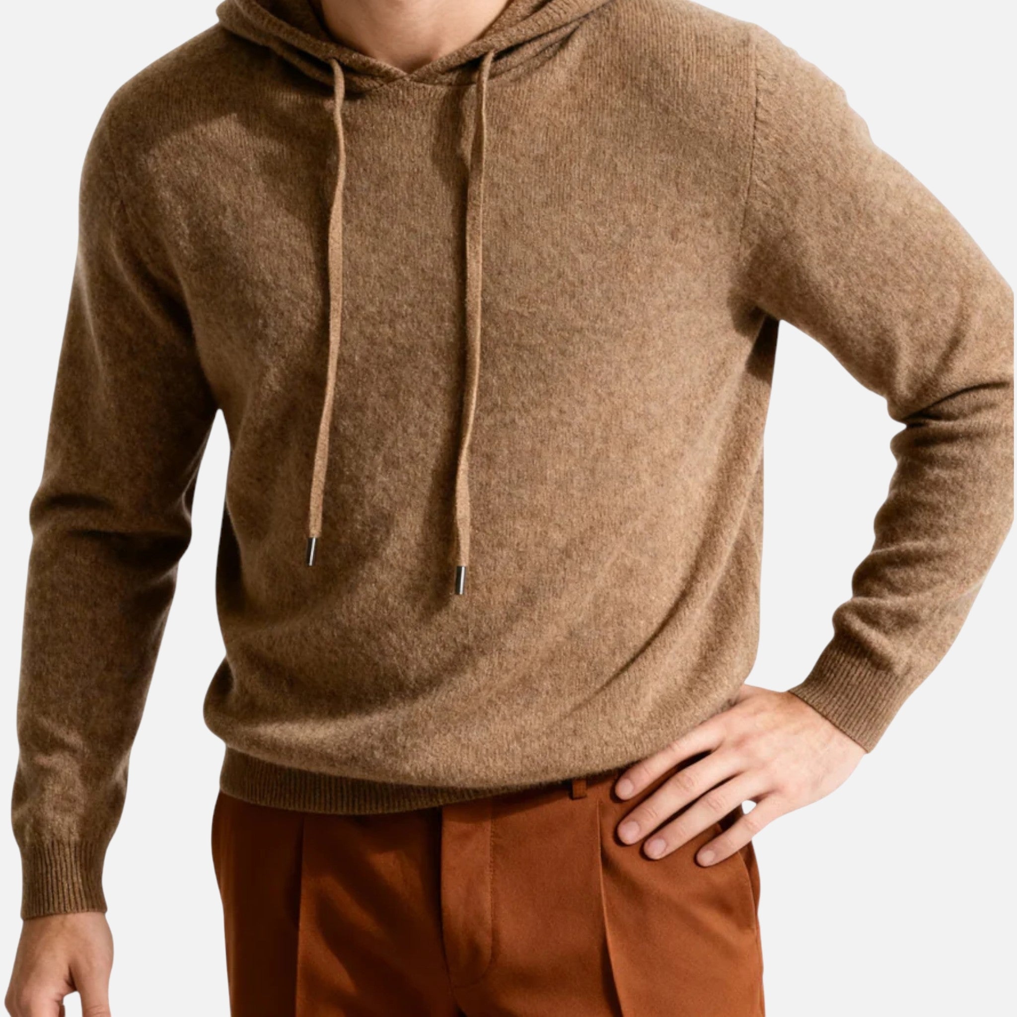 Woverley | Men's Long Sleeve Cashmere Hooded Sweater