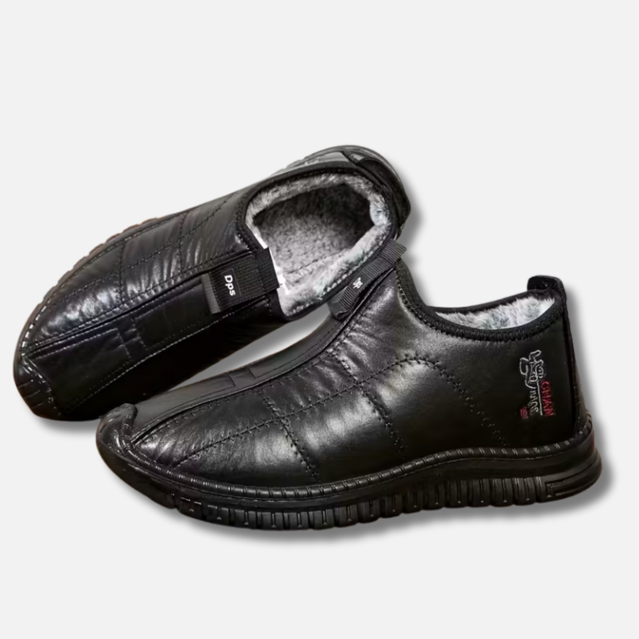 Woverley | Men's Warm Winter Slip-On Ankle Boots with Elastic Entry