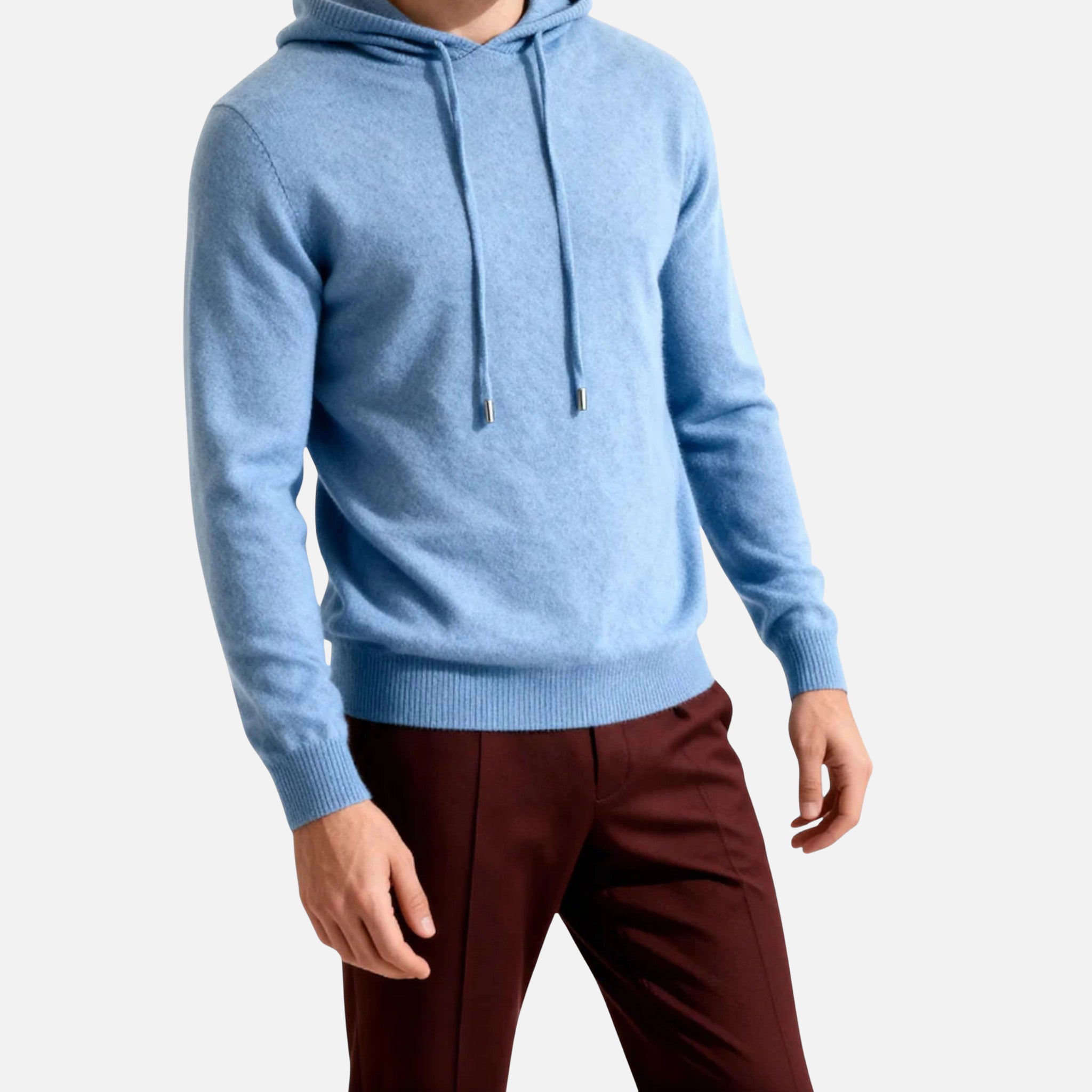 Woverley | Men's Long Sleeve Cashmere Hooded Sweater