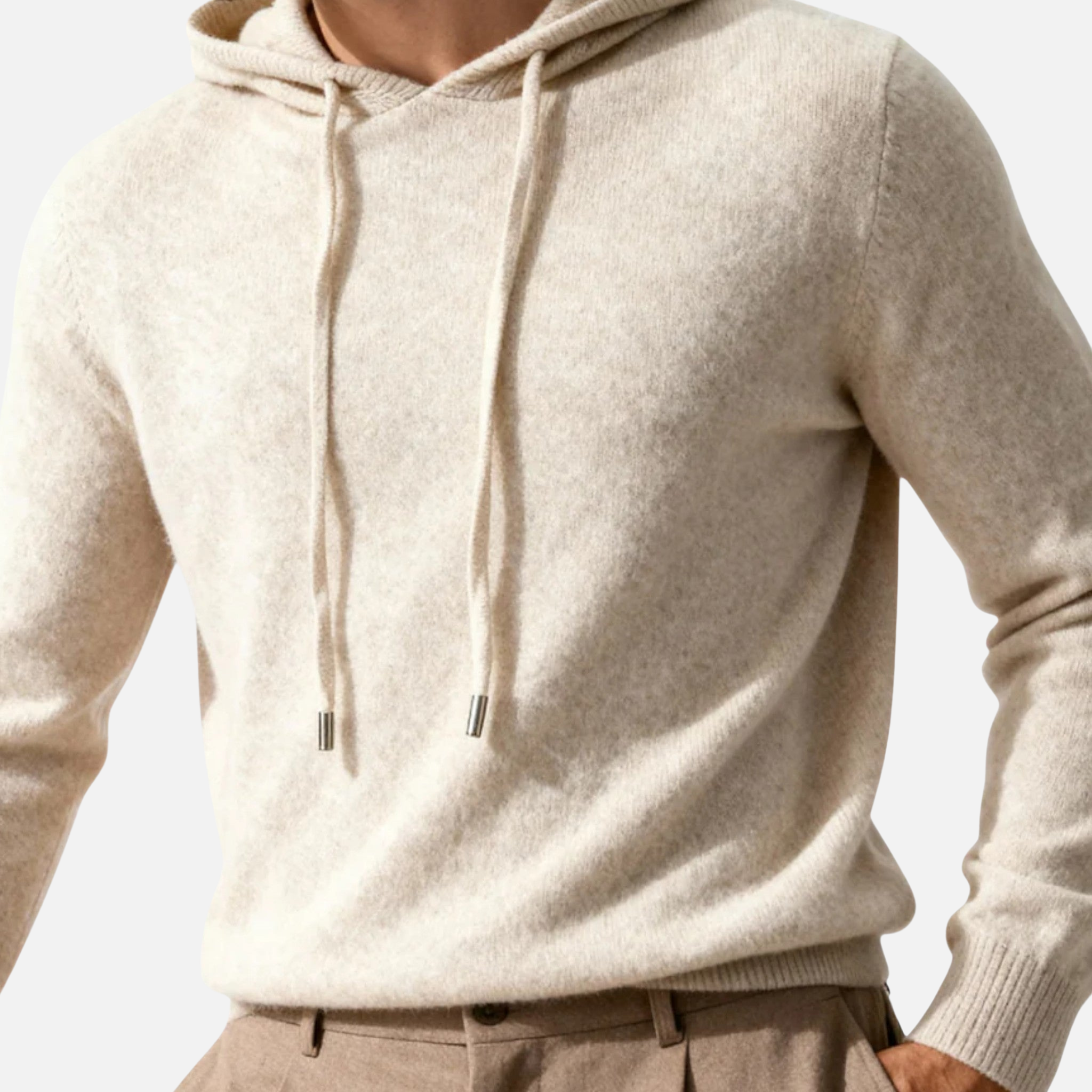 Woverley | Men's Long Sleeve Cashmere Hooded Sweater