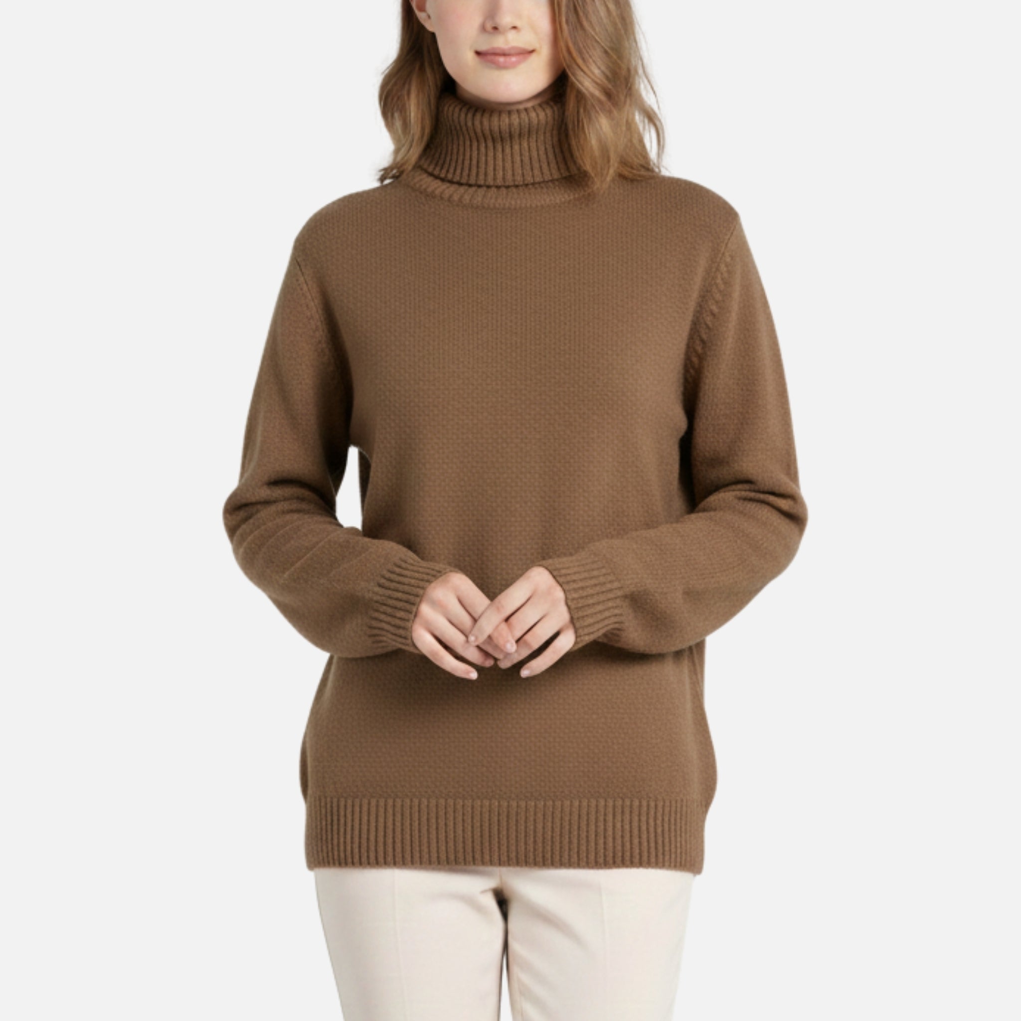 Women's Cozy High Neck Knit Sweater