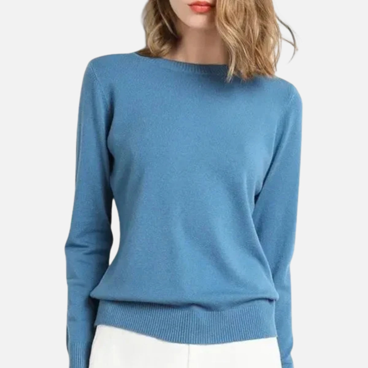 Woverley | Women's Timeless O-Neck Merino Wool Sweater