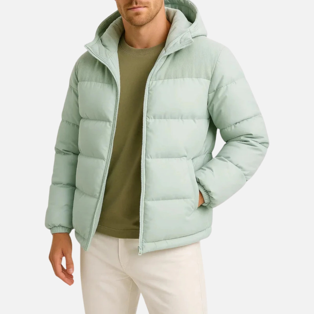 Woverley | Men's Lightweight Hooded Puffer Jacket – Stylish Insulated Comfort