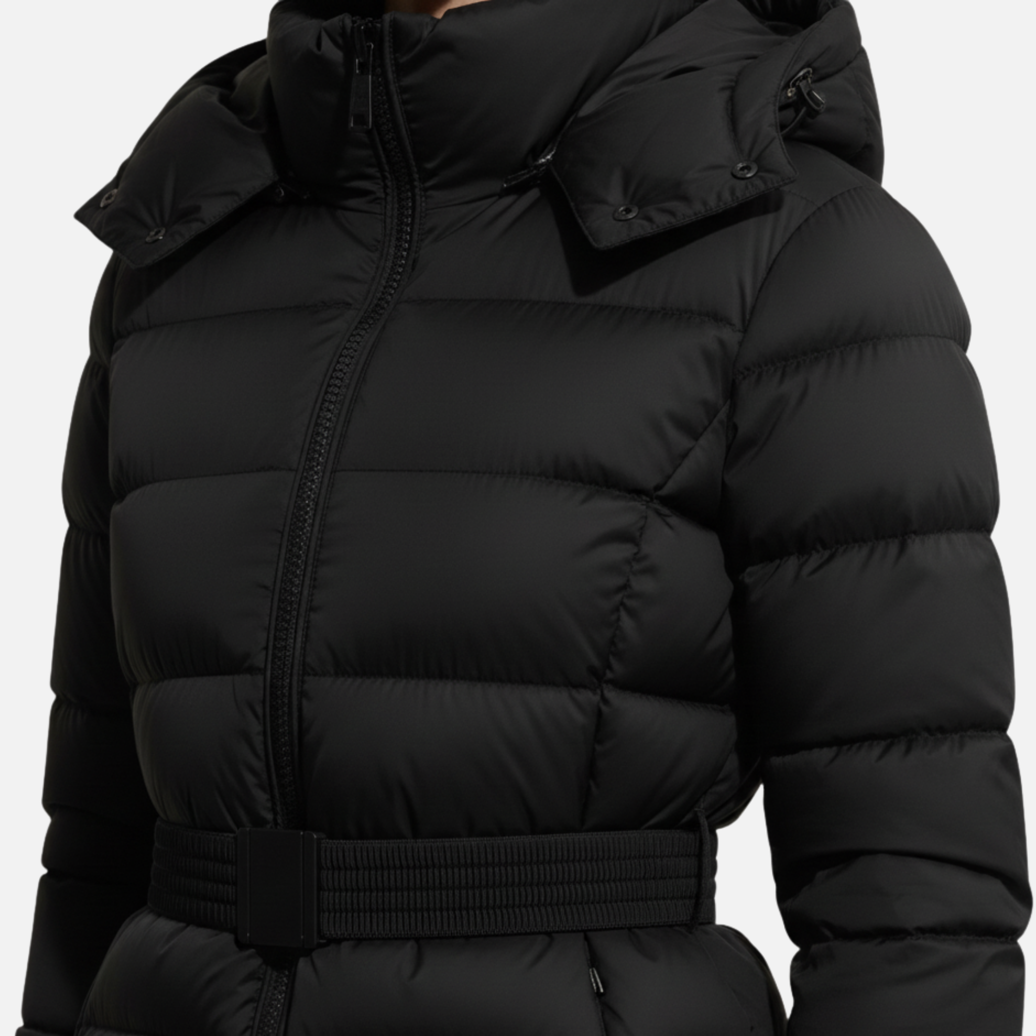 Woverley | Women's Belted Water-Resistant Puffer Jacket – Elegant Style
