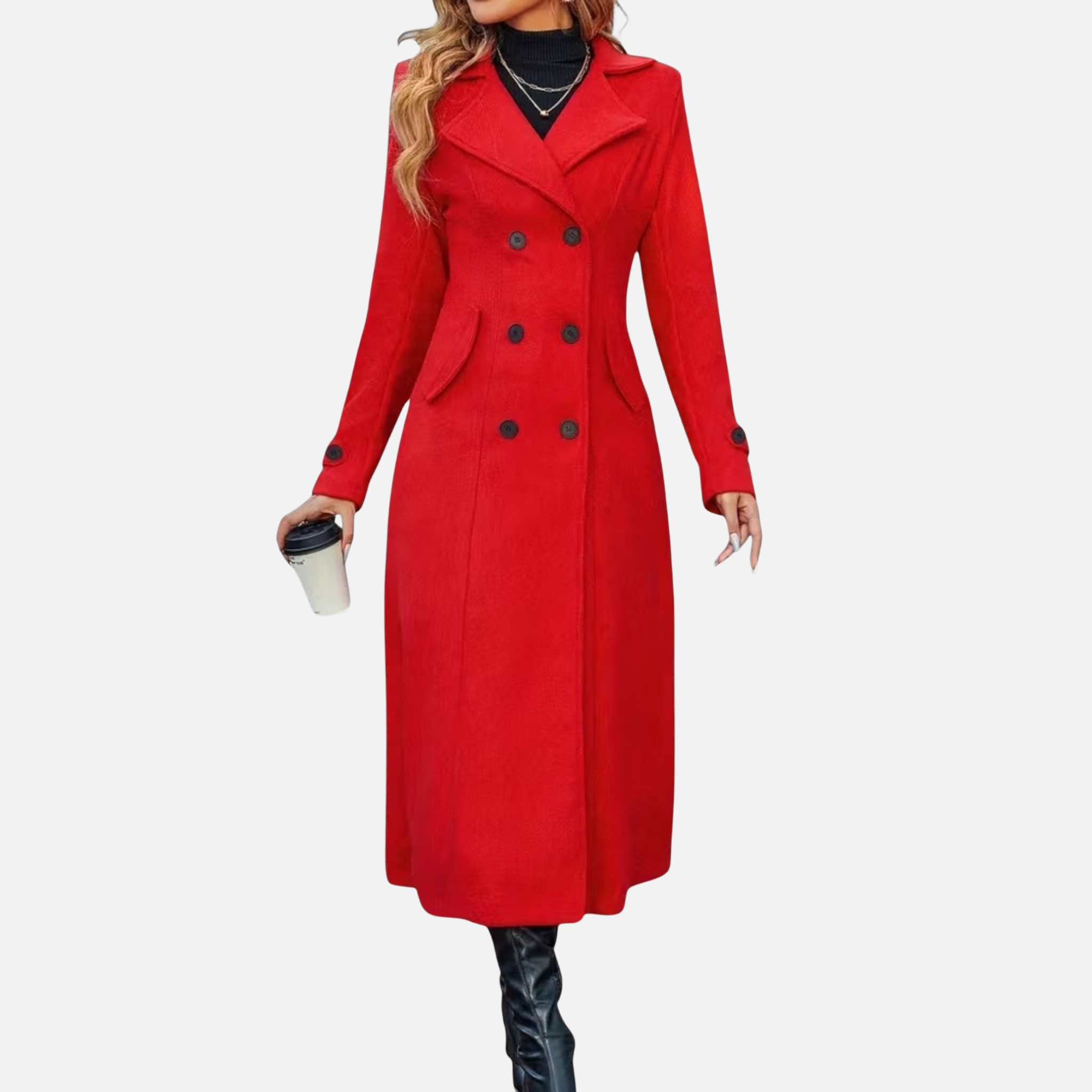 Woverley | Women's Elegant Long Coat – Stylish Seasonal Outerwear