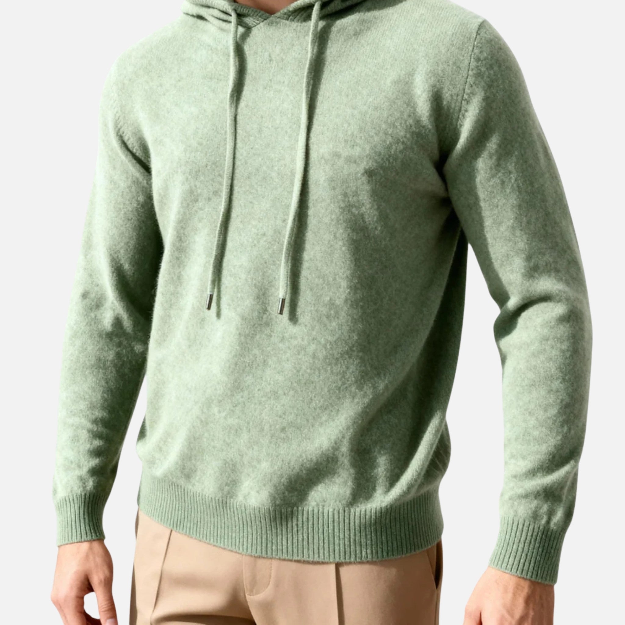 Woverley | Men's Long Sleeve Cashmere Hooded Sweater