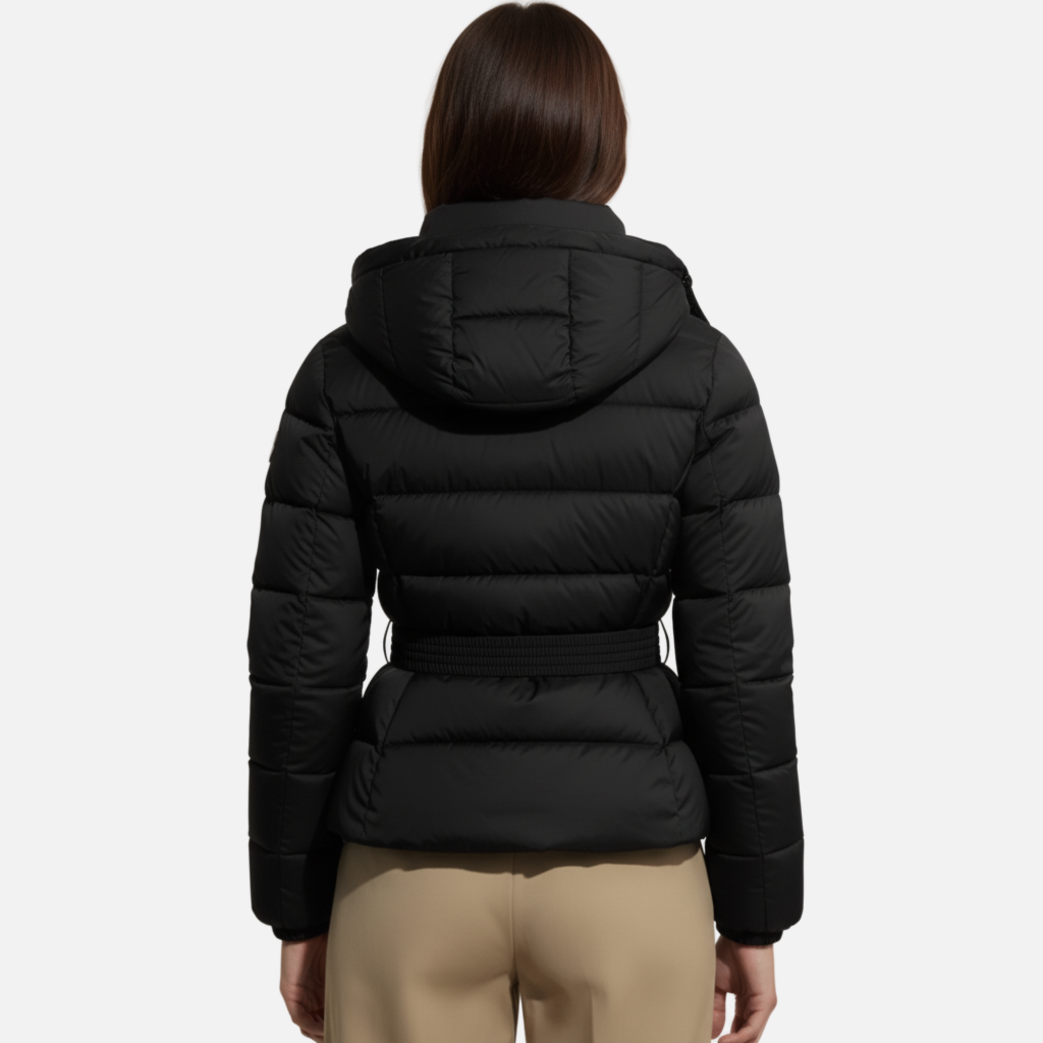 Woverley | Women's Belted Water-Resistant Puffer Jacket – Elegant Style