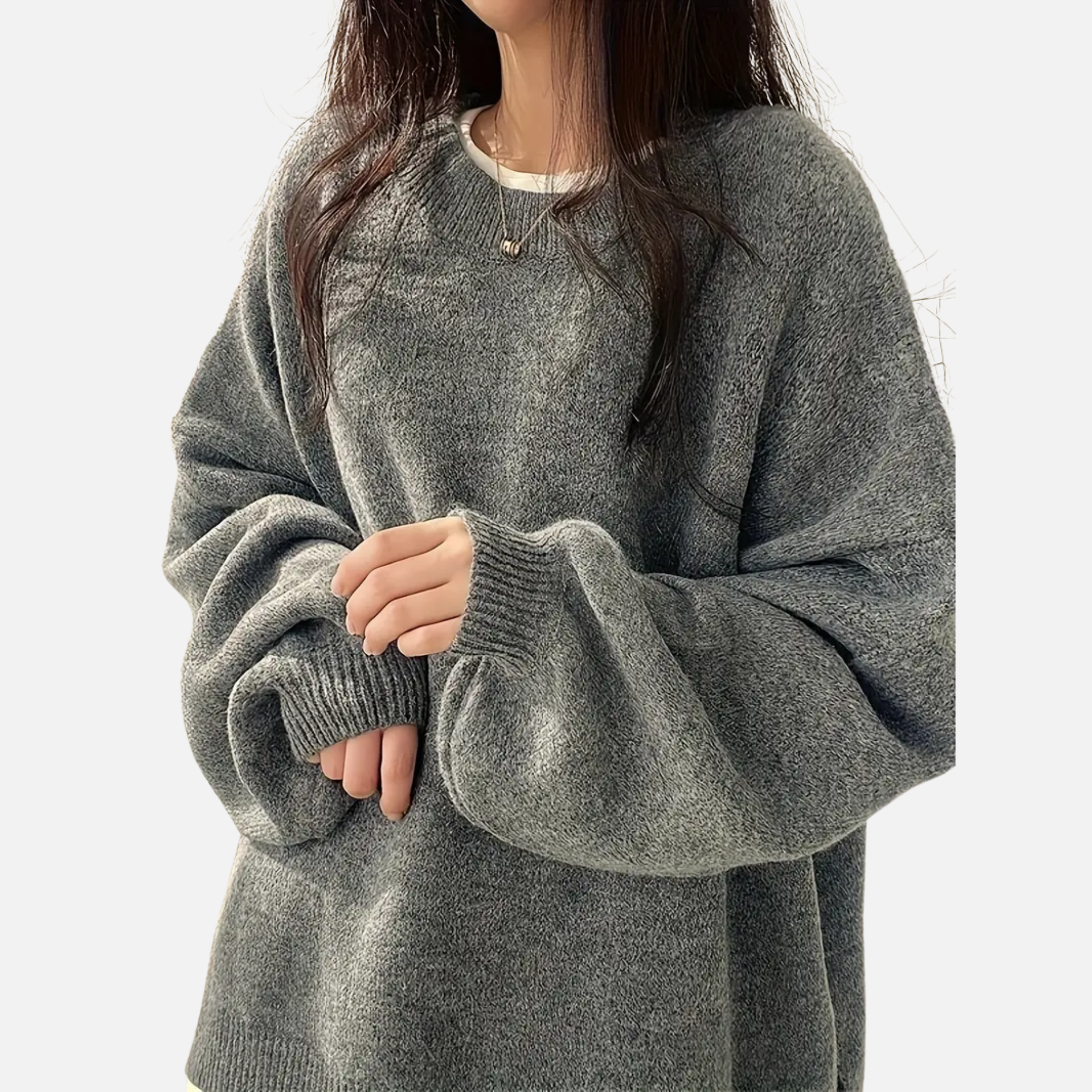 Woverley | Women's Sweater with Dropped Shoulders and Long Sleeves