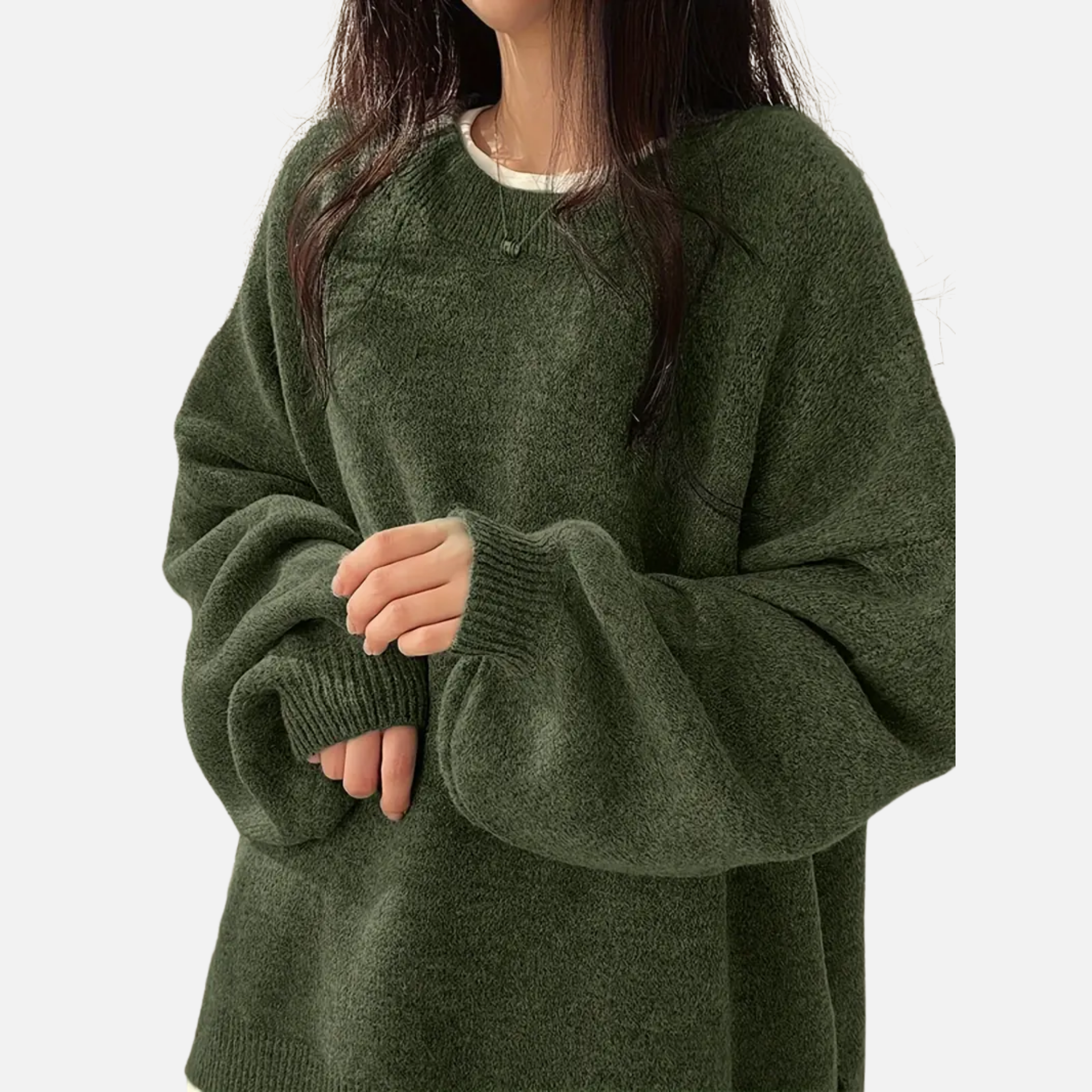 Woverley | Women's Sweater with Dropped Shoulders and Long Sleeves
