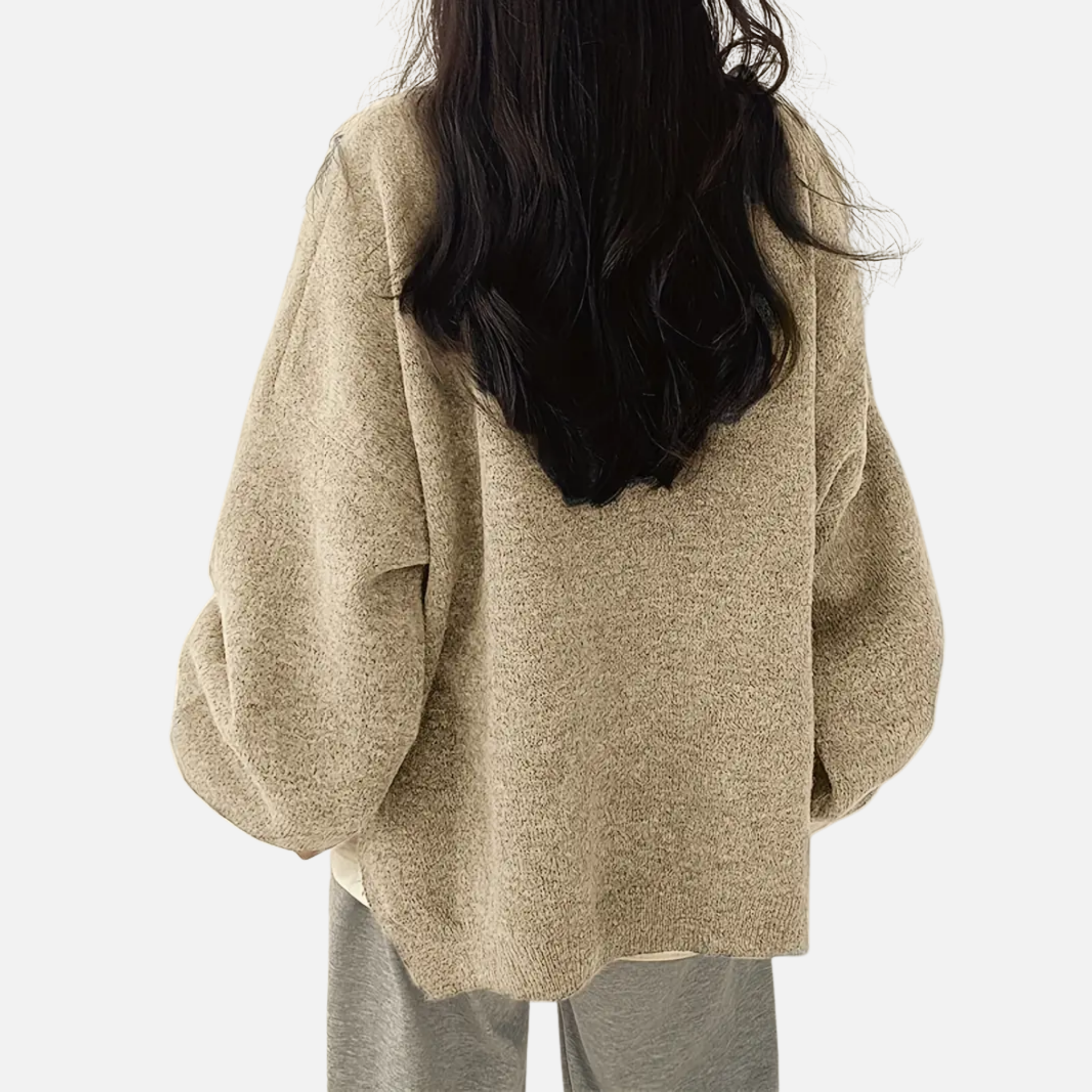 Woverley | Women's Sweater with Dropped Shoulders and Long Sleeves