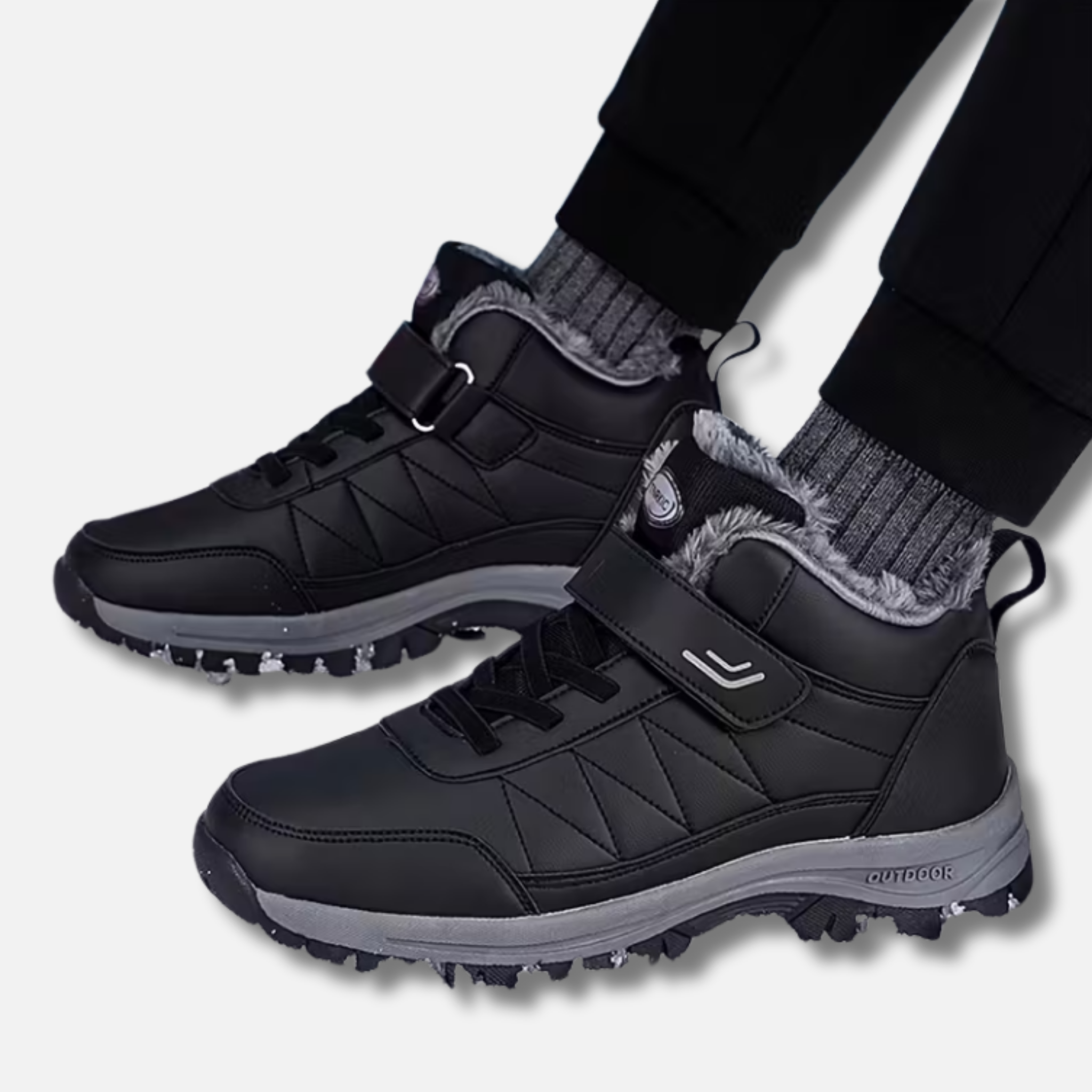 Woverley | Men's Cozy Winter Slip-On Ankle Boots