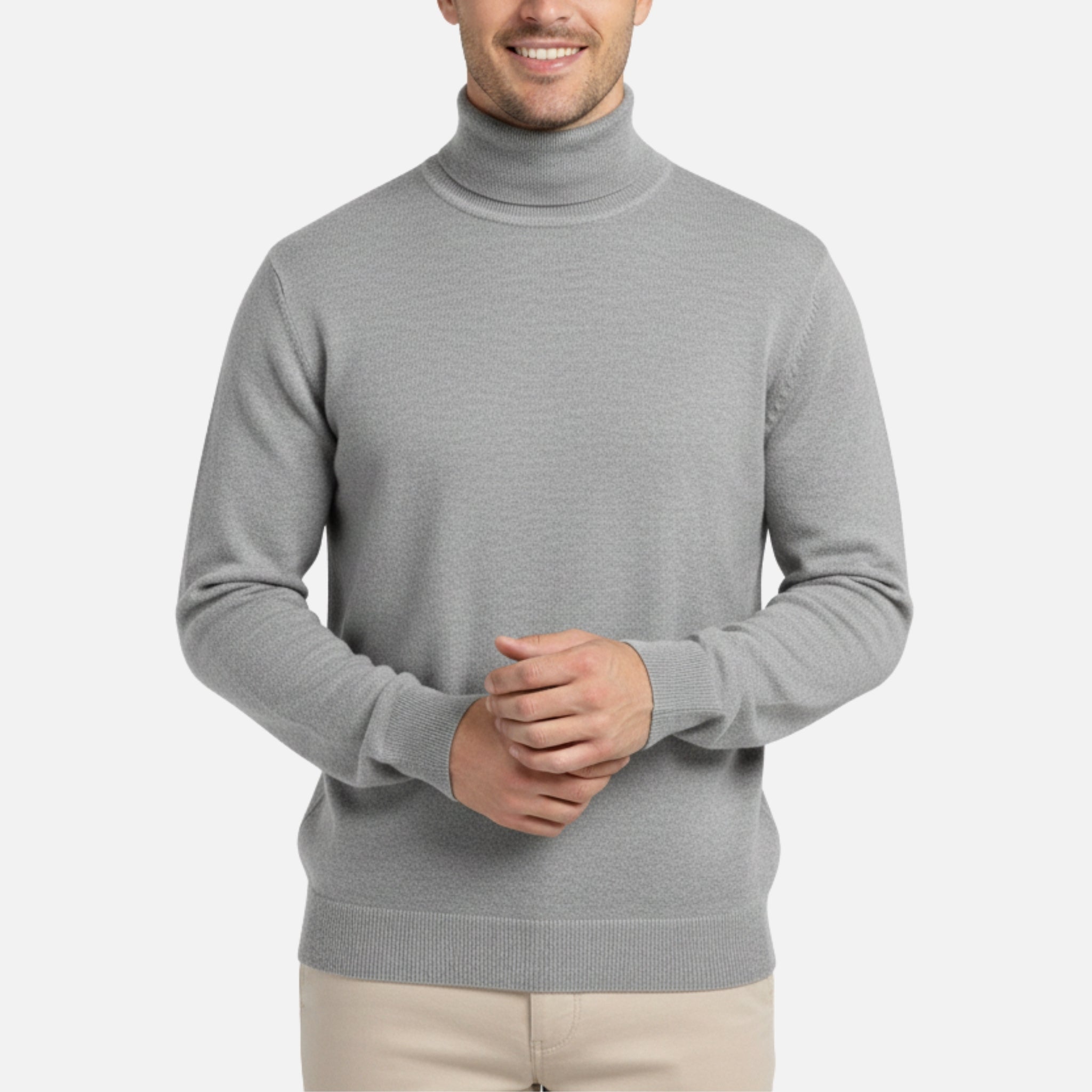 Woverley | Men's Knit Turtleneck Sweater in Wool